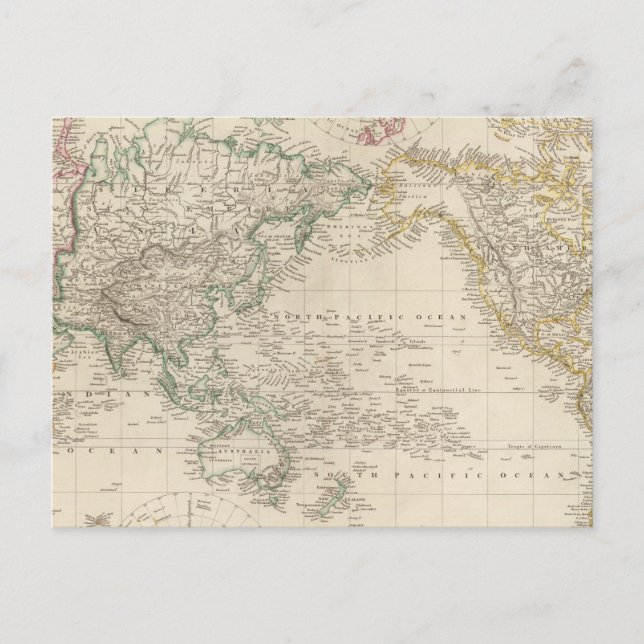 Cartão Postal Projeção de Mercadores do Mundo (Frente)