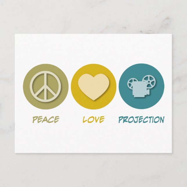 Cartão Postal Projeção de Paz e Amor (Frente)