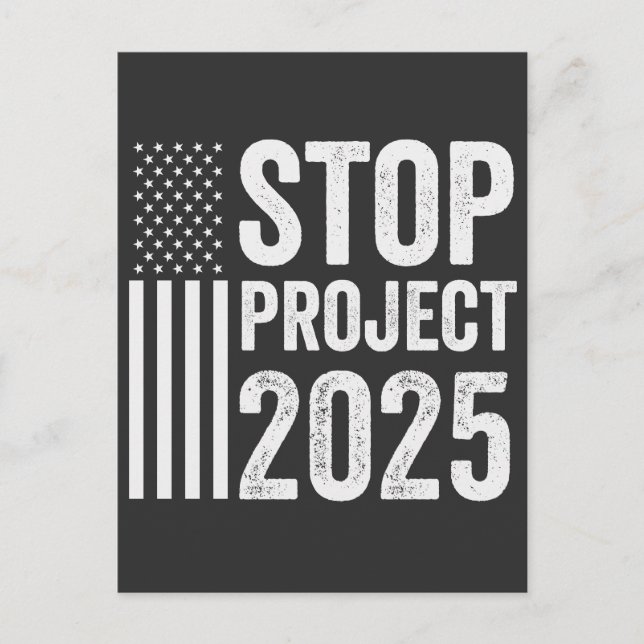 Cartão Postal Project 2025 Trump American Republican USA (Frente)