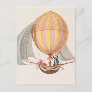 Cartão Postal Projete para um dirigible, francês, c.1785