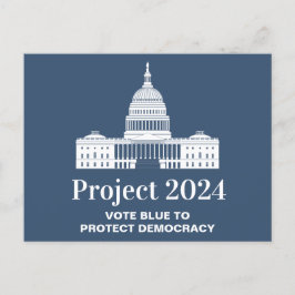 Cartão Postal Projeto 2024 Votação pela Democracia