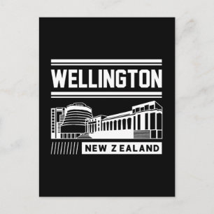 Cartão Postal Projeto de Tipografia Moderna em Wellington, Nova
