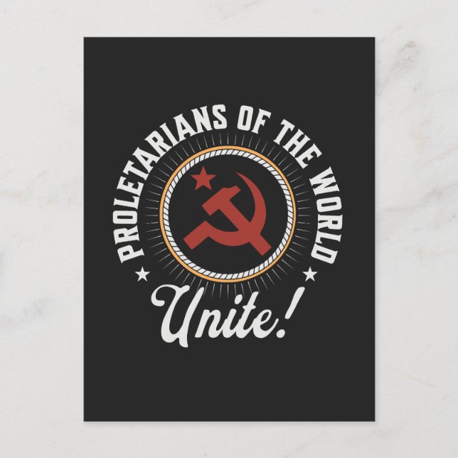 Cartão Postal Proletarians of the World Unite! (Frente)