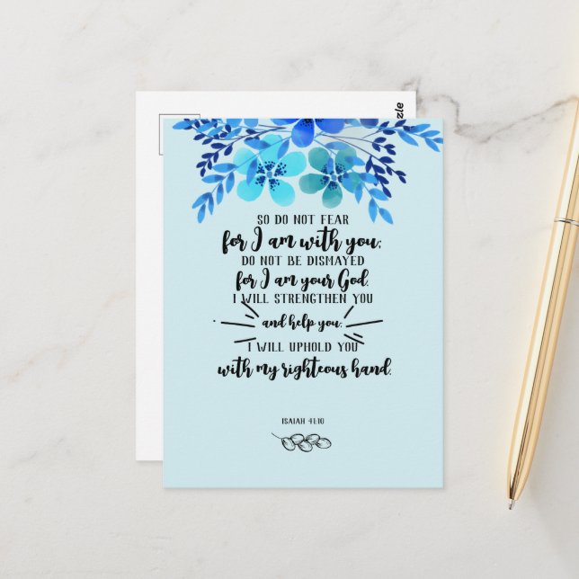 Cartão Postal Promessas de Deus por sua Necessidade. 41 (Frente/Verso In Situ)