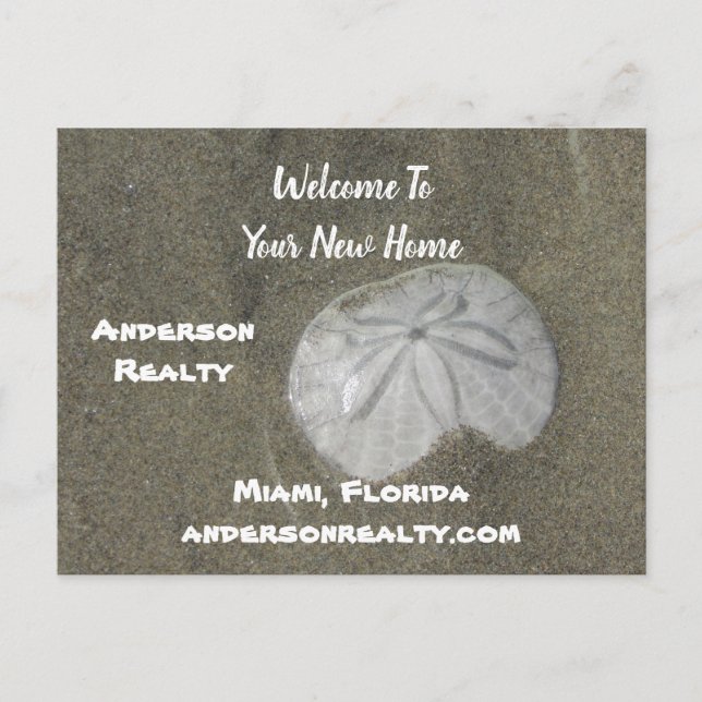 Cartão Postal Promoção de Vendas de Casas Costeiras com Dólar de (Frente)