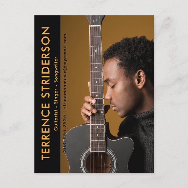 Cartão Postal Promocional de Placa Zed Comp Musical do Modelo At (Frente)