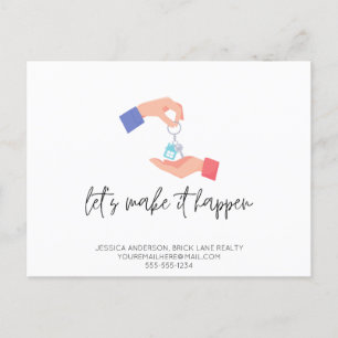 Cartão Postal Promocional Real Estate Business