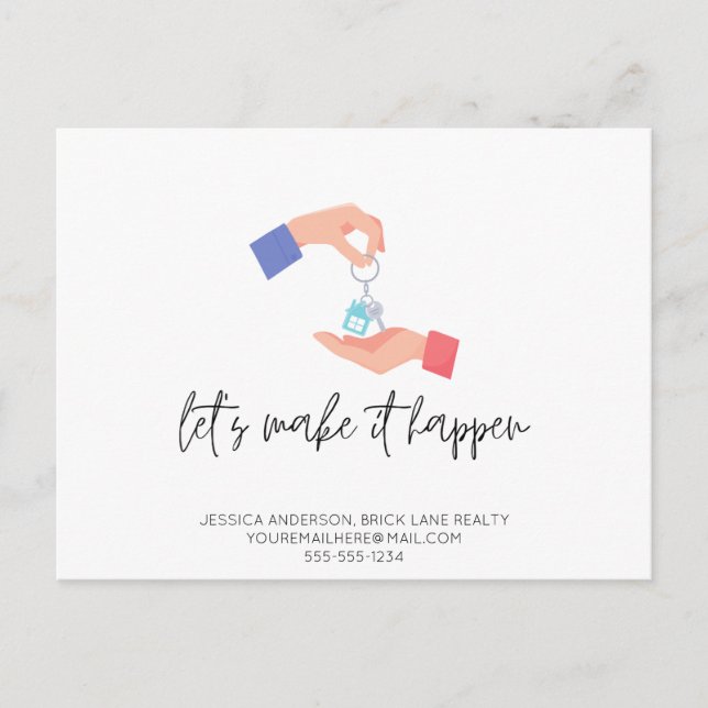 Cartão Postal Promocional Real Estate Business (Frente)