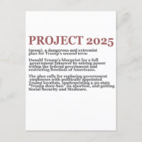 Promotor-Democracia Anti Project 2025 Trump Republ