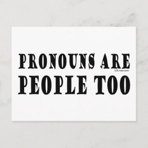 Cartão Postal Pronounes
