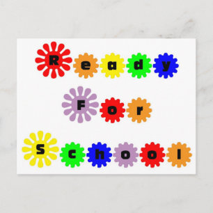 Cartão Postal Pronto Para A Escola