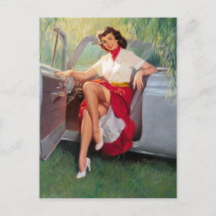 Cartão Postal Pronto para colocar o pino