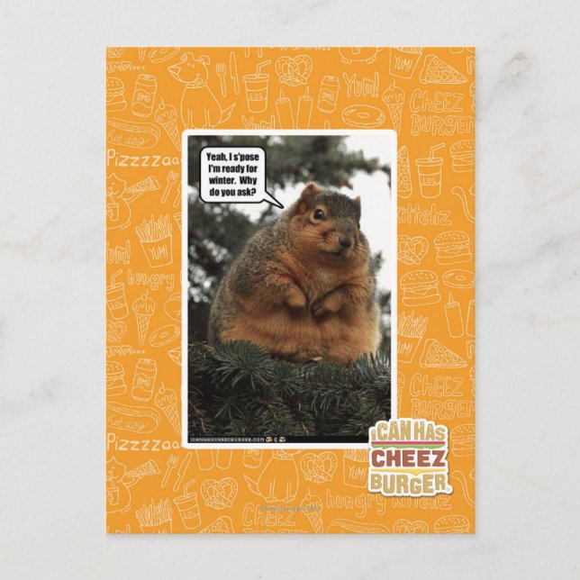 Cartão Postal Pronto para o inverno (Frente)