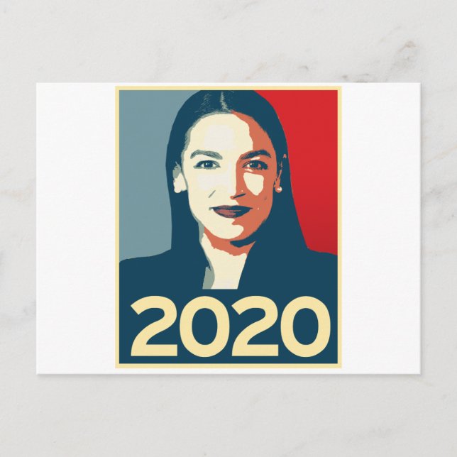 Cartão Postal Propaganda AOC 2020 (Frente)