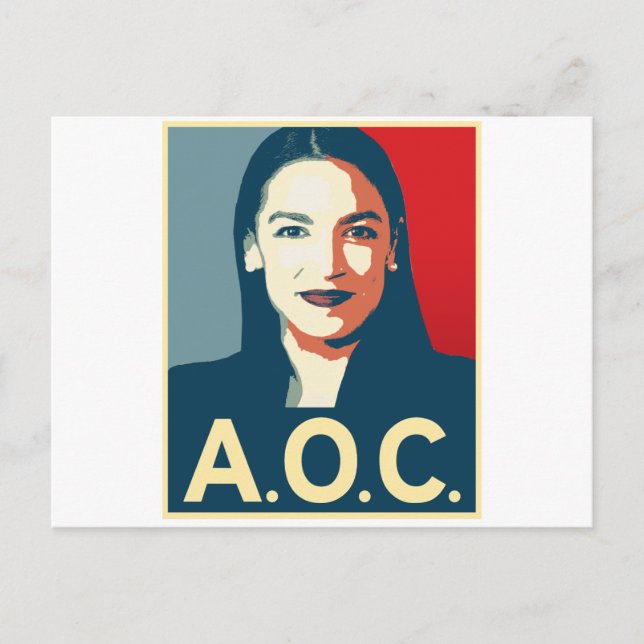 Cartão Postal Propaganda AOC 2024 (Frente)