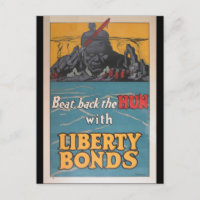 Propaganda Poster "Beba de volta a arma" WWI