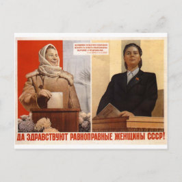 Cartão Postal Propoganda URSS