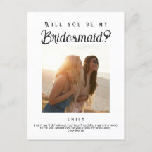 Proposta de Bridesmaid, Jornal Personalizado