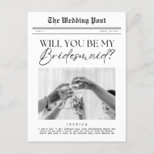Proposta de Bridesmaid, jornal personalizável