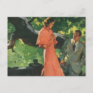 Cartão Postal Proposta Vintage; Você Me Casado?