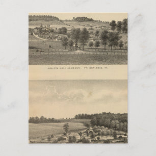 Cartão Postal propriedade Augusta Male Academy Seawright