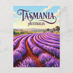 Cartão Postal Propriedade de Lavanda Bridestowe Austrália