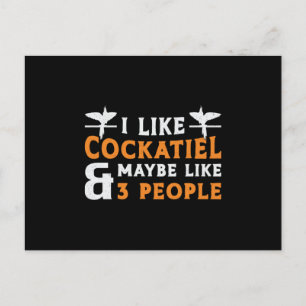 Cartão Postal Proprietários De Cockatiel Eu Gosto De Pilotos De