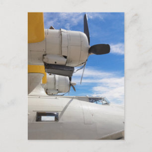 Cartão Postal Props PBY Estacionados E Céu Azul