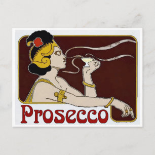 Cartão Postal Prosecco, Mulher Espiando