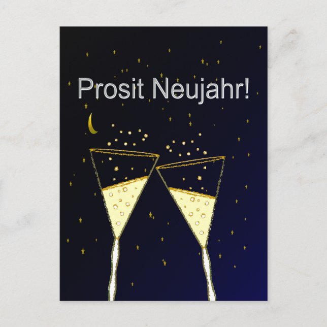 Cartão Postal Prosit Neujahr (Frente)