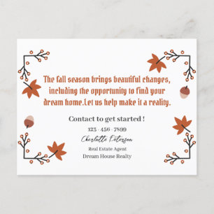 Cartão Postal Prospecção De Queda Imobiliária