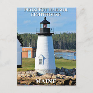 Cartão Postal Prospect Harbor Lighthouse, Cartão-postal Maine