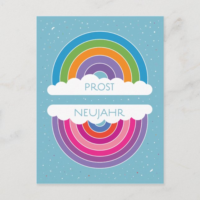 Cartão Postal Prost Neujahr (Frente)