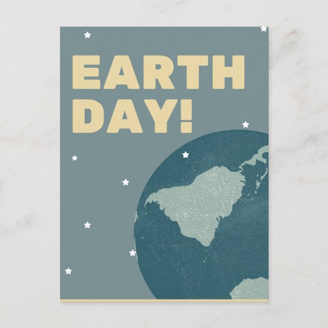 Cartão Postal Protect Our Planet , 22 de abril (Frente)