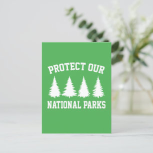 Cartão Postal Proteja nossos Parques Nacionais - Dia da Terra