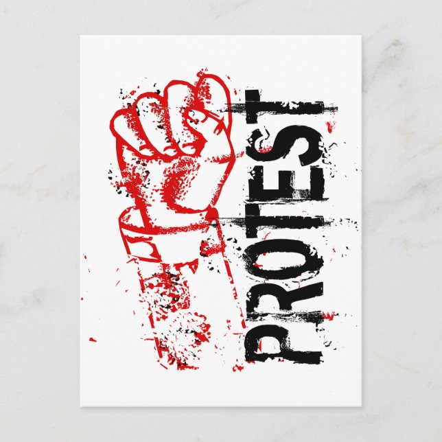 CARTÃO POSTAL PROTESTO (Frente)