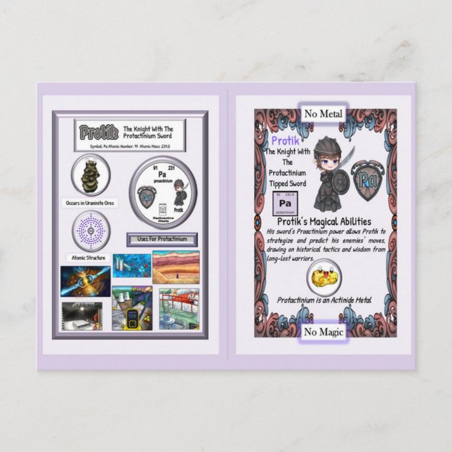 Cartão Postal Protik - Knight Proactinium Sword (Frente)