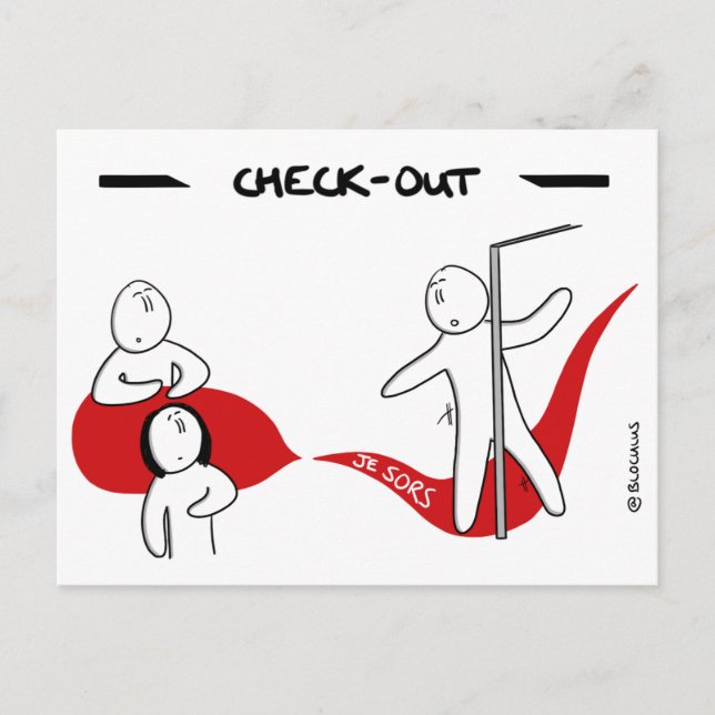 Cartão Postal Protocolo Carte Core : Check-out (Frente)