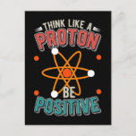 Cartão Postal Proton Science Humor Physicist Nerd<br><div class="desc">Treinador Veterinário de Tecnologia Veterinária. Ame O Trabalho Veterinário De Emergência Animal.</div>
