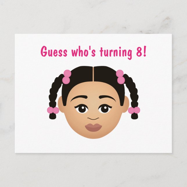 Cartão Postal #Proud2BNaturalMe Choose-My-Complexion Aniversário (Frente)