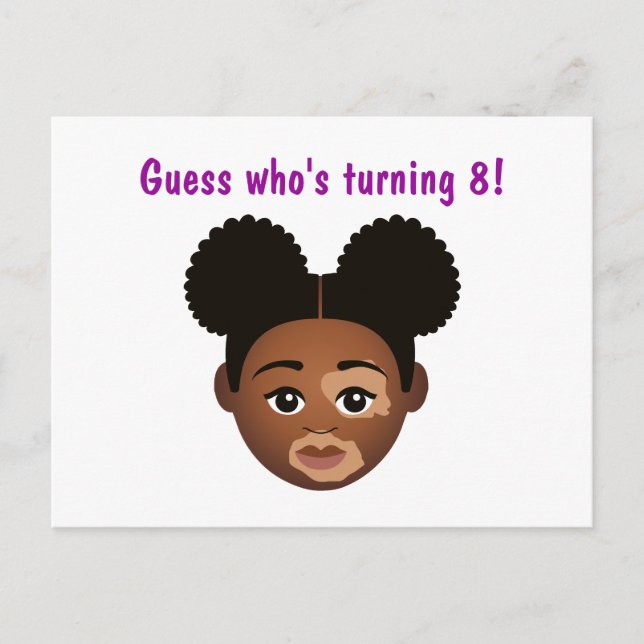 Cartão Postal #Proud2BNaturalMe Choose-My-Complexion Aniversário (Frente)