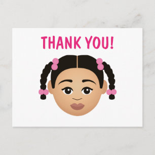 Cartão Postal #Proud2BNaturalMe Choose-My-Complexion Obrigado