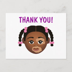 Cartão Postal #Proud2BNaturalMe Choose-My-Complexion Obrigado