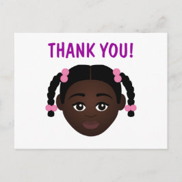 Cartão Postal #Proud2BNaturalMe Choose-My-Complexion Obrigado