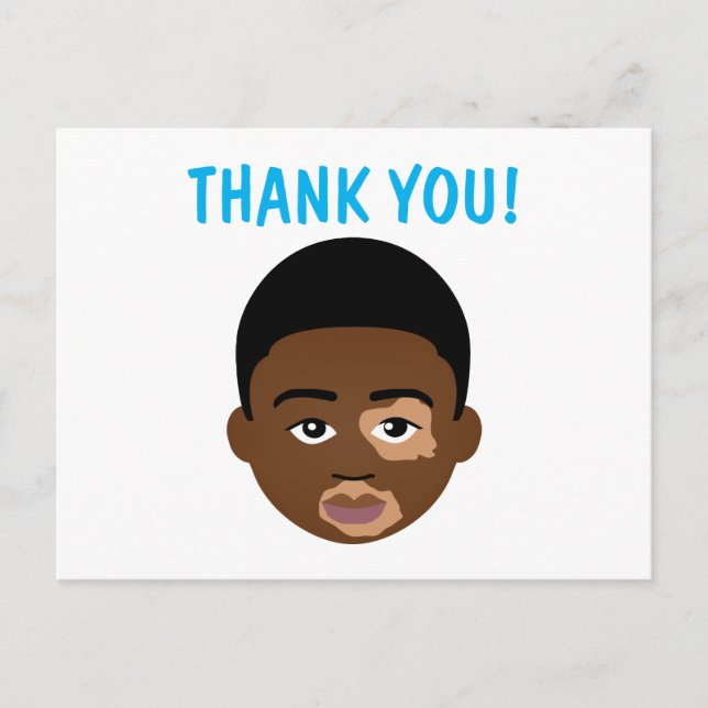 Cartão Postal #Proud2BNaturalMe Choose-My-Complexion Obrigado (Frente)