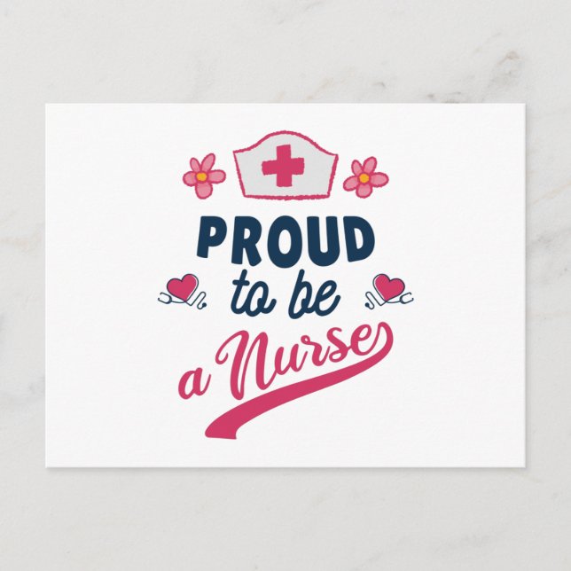 Cartão Postal Proud to be a Nurse (Frente)