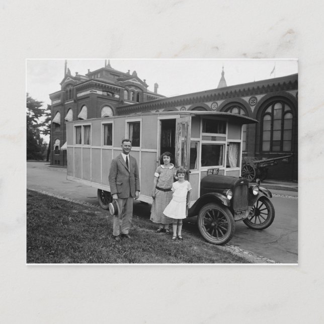 Cartão Postal Provavelmente a primeira casa móvel de sempre (Frente)