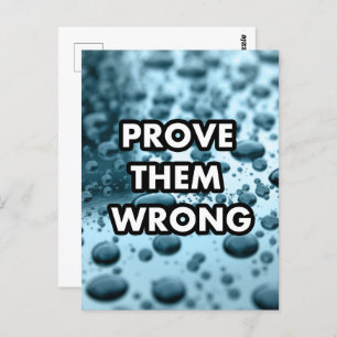Cartão Postal Prove que estão errados
