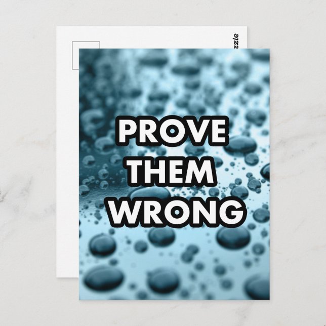 Cartão Postal Prove que estão errados (Frente/Verso)