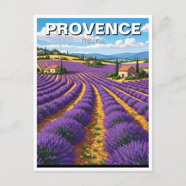 Cartão Postal Proveniência França Lavanda (Frente)